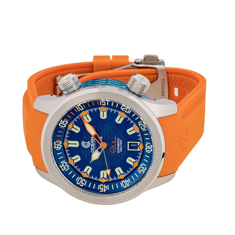 Ocean Crawler Paladino WaveMaker with Blue Dial #OC-PL-V2-BL side