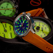 Ocean Crawler Paladino WaveMaker with Blue Dial #OC-PL-V2-BL lume