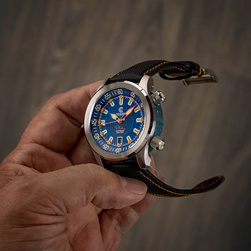 Ocean Crawler Paladino WaveMaker with Blue Dial #OC-PL-V2-BL extra