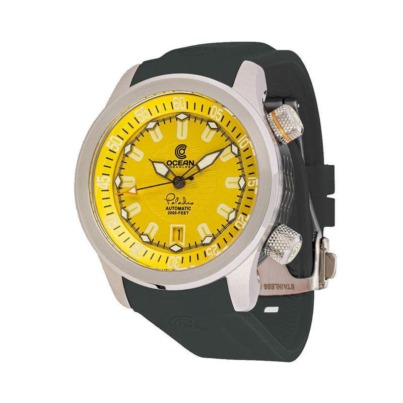 Ocean Crawler Paladino WaveMaker with Yellow Dial #OC-PL-V2-YL