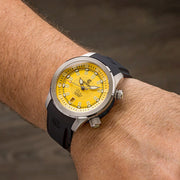 Ocean Crawler Paladino WaveMaker with Yellow Dial #OC-PL-V2-YL wrist