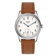 KUOE Old Smith 90-001 Quartz 35mm Dress Watch #OS90001-ABL-IT-BR-SA