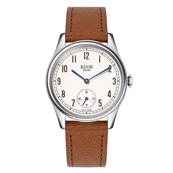 KUOE Old Smith 90-001 Quartz 35mm Dress Watch #OS90001-ABL-IT-BR-SA
