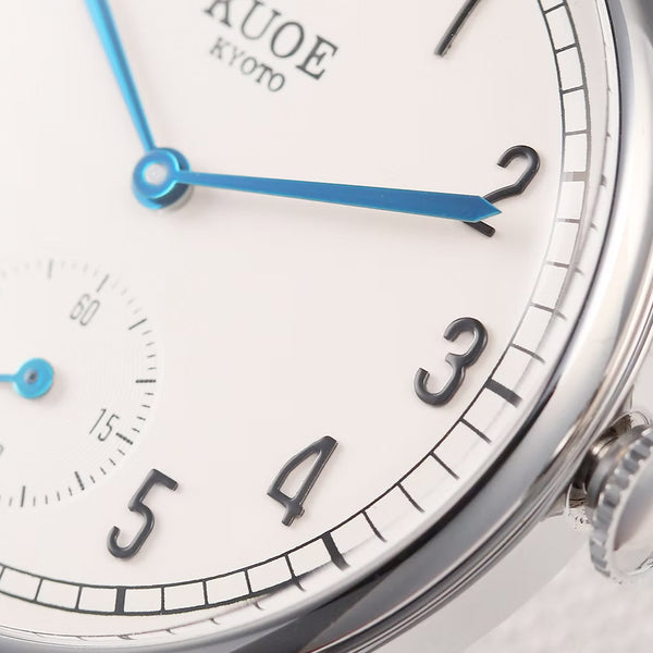 KUOE Old Smith 90-001 Quartz 35mm Dress Watch #OS90001-ABL-IT-BR-SA