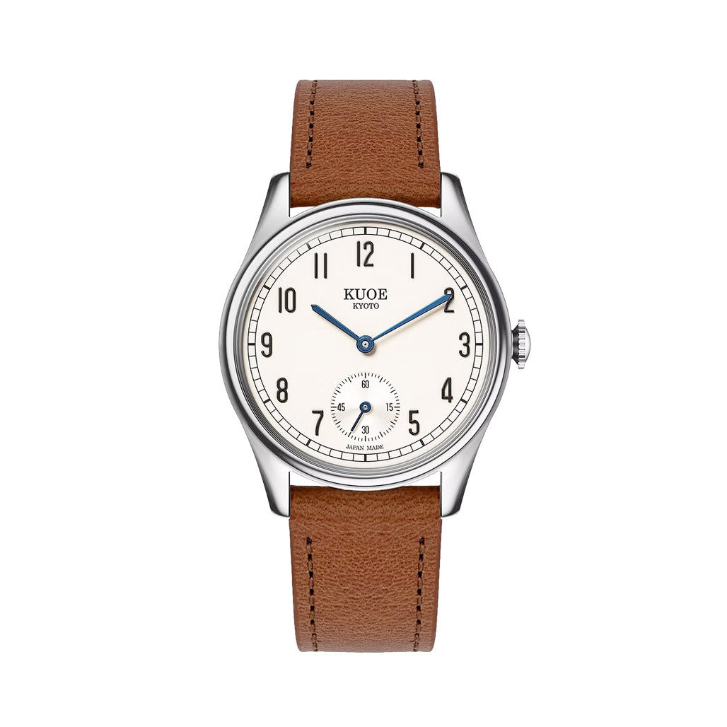 KUOE Old Smith 90-001 Quartz 35mm Dress Watch #OS90001-ABL-IT-BR