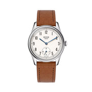 KUOE Old Smith 90-001 Quartz 35mm Dress Watch #OS90001-ABL-IT-BR-SA