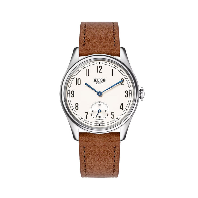 KUOE Old Smith 90-001 Quartz 35mm Dress Watch #OS90001-ABL-IT-BR-SA