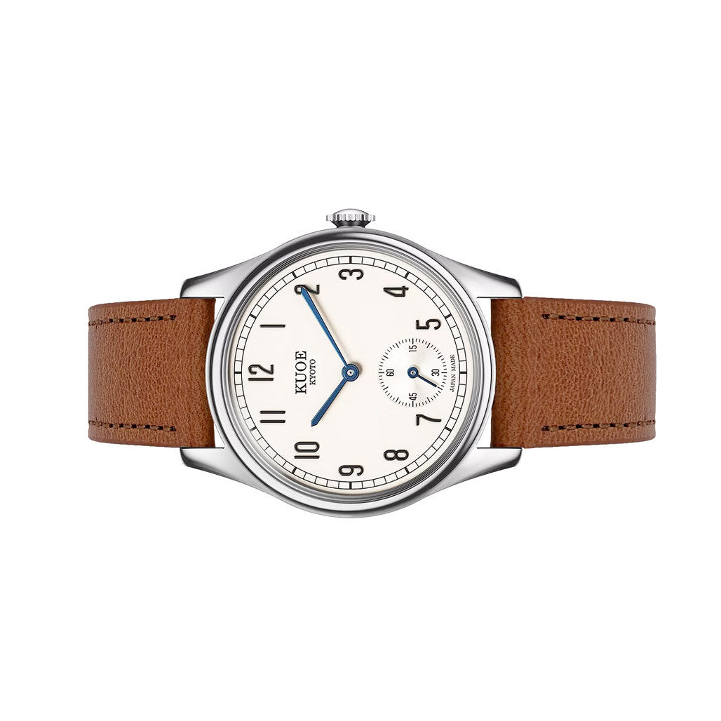 KUOE Old Smith 90-001 Quartz 35mm Dress Watch #OS90001-ABL-IT-BR