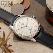 KUOE Old Smith 90-001 Quartz 35mm Dress Watch #OS90001-BBL-O-BK-SA