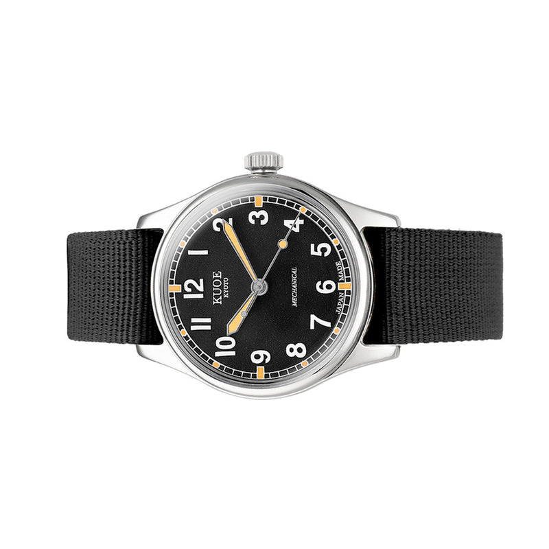 KUOE Old Smith 90-002 Automatic 38mm Watch with Black Dial #OS90002-ND-BK-LARGE
