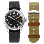 KUOE Old Smith 90-002 Automatic 38mm Watch with Black Dial #OS90002-ND-BK-LARGE