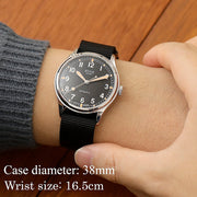 KUOE Old Smith 90-002 Automatic 38mm Watch with Black Dial #OS90002-ND-BK-LARGE