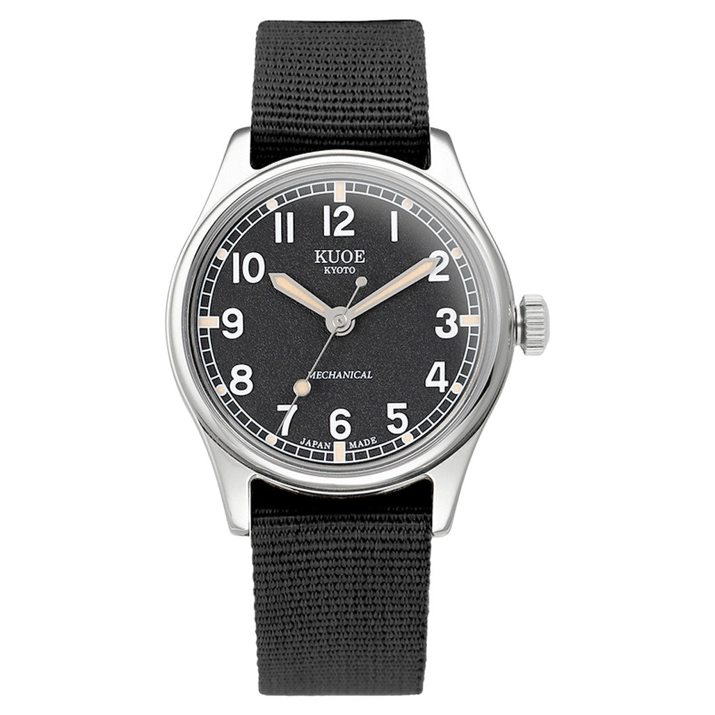 美品　KUOE　OLD SMITH90-002 KUOE Old Smith 90-002 Automatic 35mm Watch with Black Dial