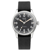 KUOE Old Smith 90-002 Automatic 35mm Watch with Black Dial #OS90002-ND-BK-NATO-SA