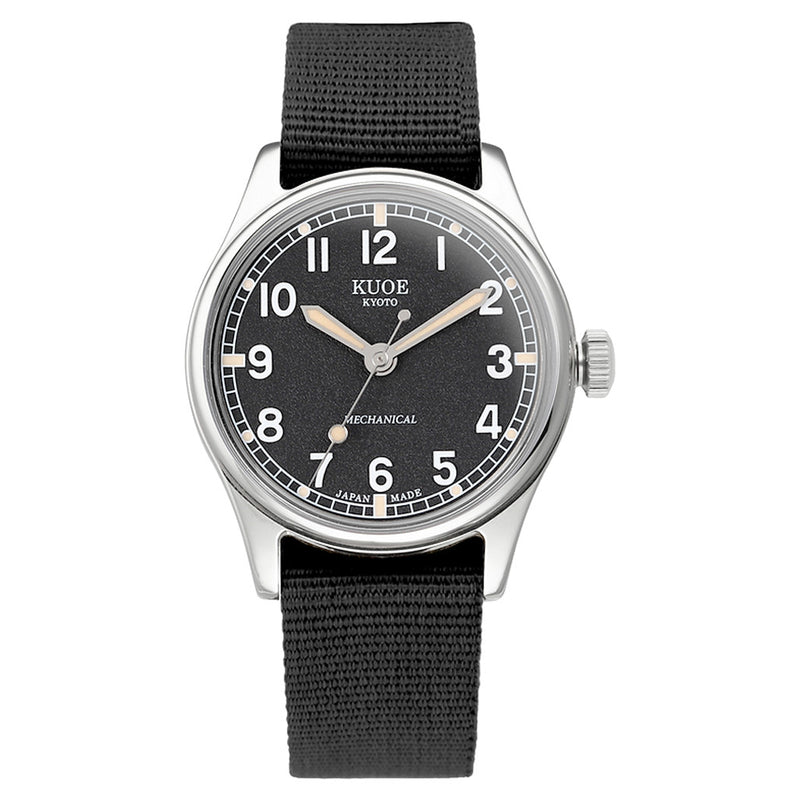 KUOE Old Smith 90-002 Automatic 35mm Watch with Black Dial #OS90002-ND-BK-NATO-SA