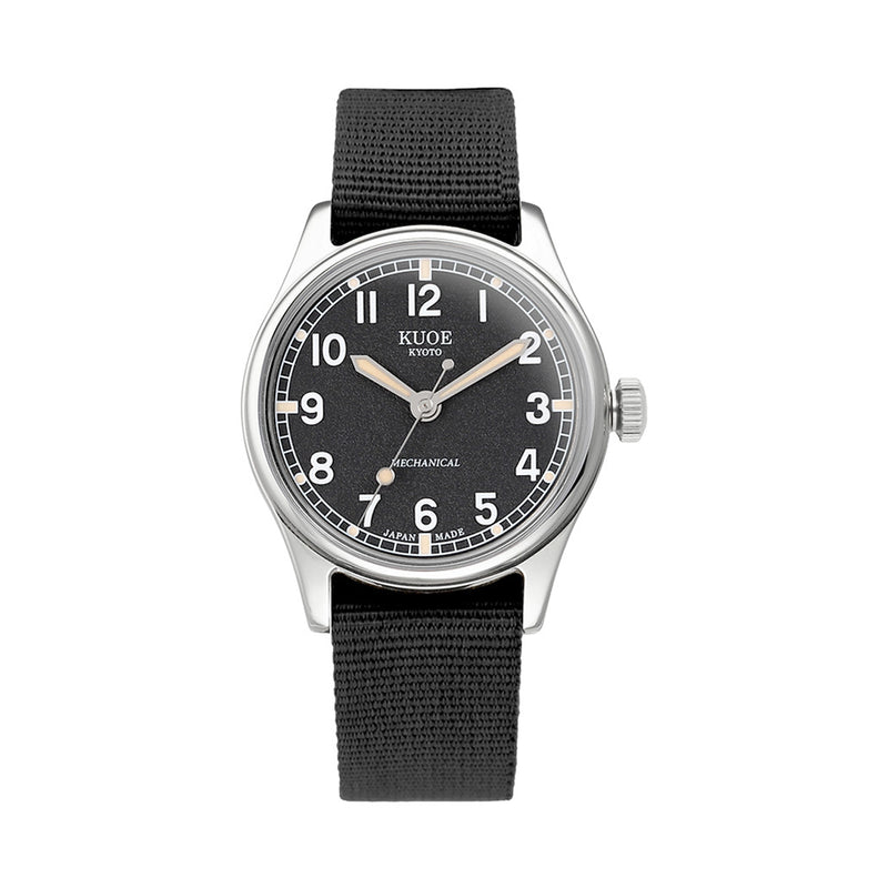 KUOE Old Smith 90-002 Automatic 35mm Watch with Black Dial #OS90002-ND-BK-NATO-SA