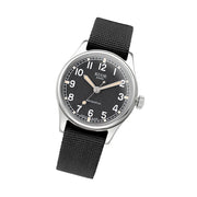KUOE Old Smith 90-002 Automatic 35mm Watch with Black Dial #OS90002-ND-BK-NATO-SA