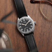 KUOE Old Smith 90-002 Automatic 35mm Watch with Black Dial #OS90002-ND-BK-NATO-SA