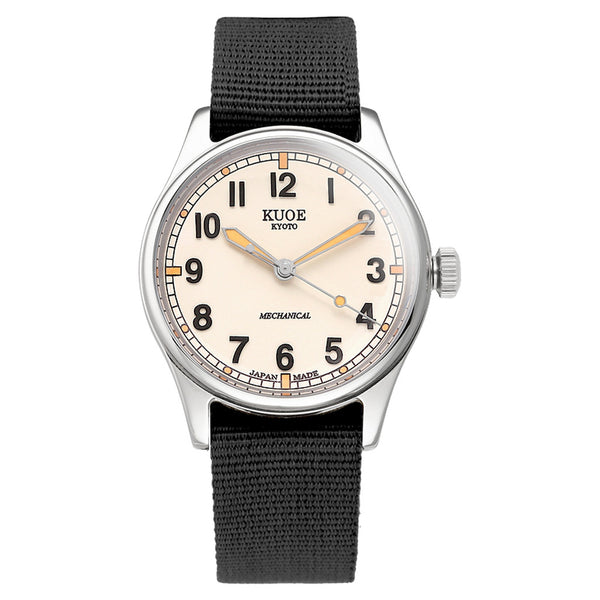 KUOE Old Smith 90-002 Automatic 38mm Watch with Ivory Dial #OS90002-ND-IV-LARGE