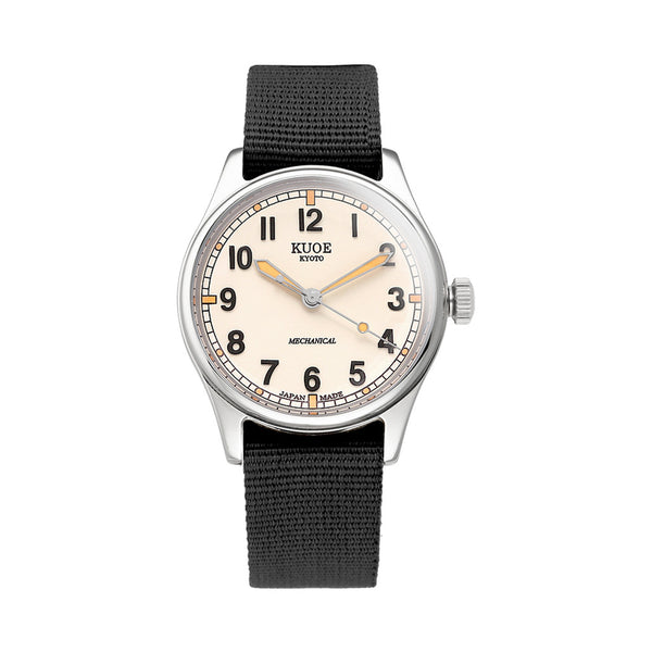 KUOE Old Smith 90-002 Automatic 38mm Watch with Ivory Dial #OS90002-ND-IV-LARGE