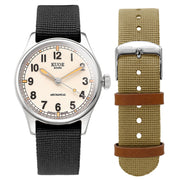 KUOE Old Smith 90-002 Automatic 38mm Watch with Ivory Dial #OS90002-ND-IV-LARGE
