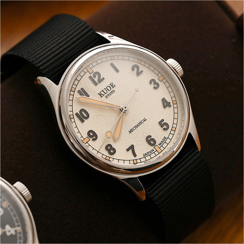 KUOE Old Smith 90-002 Automatic 38mm Watch with Ivory Dial
