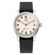 KUOE Old Smith 90-002 Automatic 35mm Watch with Ivory Dial #OS90002-ND-IV-NATO-SA