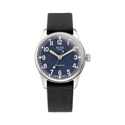 KUOE Old Smith 90-002 Automatic 35mm Watch with Navy Dial #OS90002-ND-NV-NATO-SA