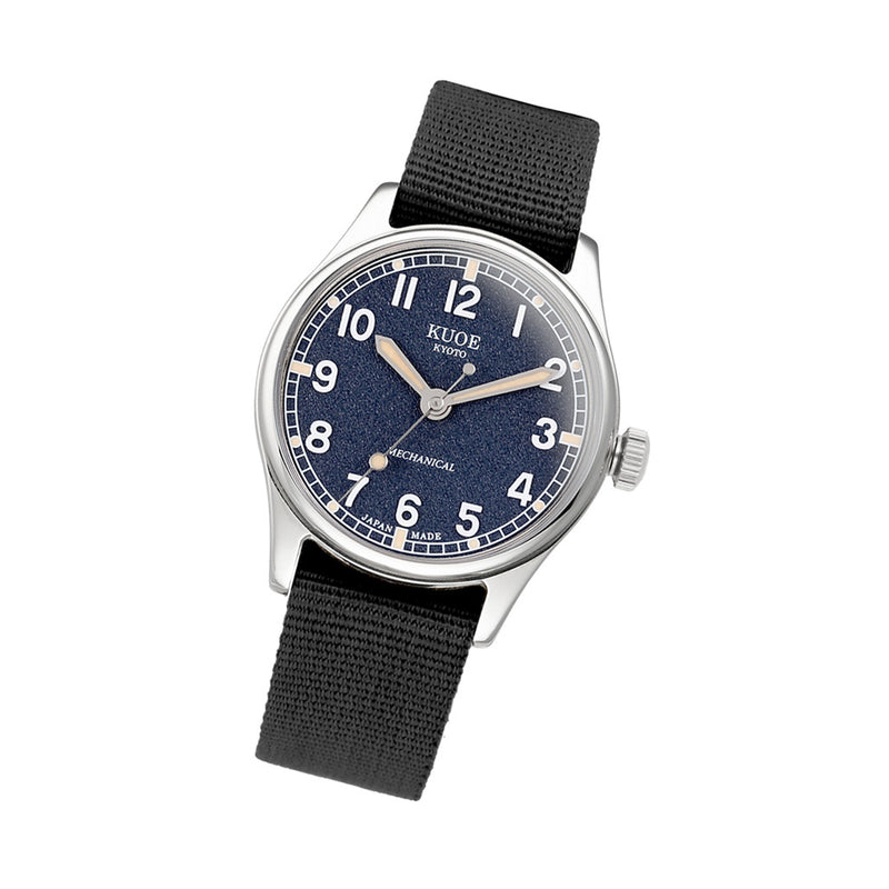 KUOE Old Smith 90-002 Automatic 35mm Watch with Navy Dial #OS90002-ND-NV-NATO-SA