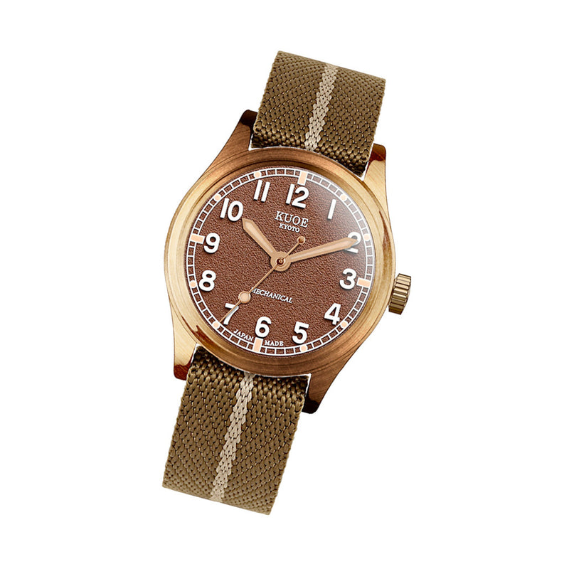 KUOE Old Smith 90-002 Bronze Case 35mm Automatic Watch with Brown Dial #OS90002BZ-ND-BR-KB