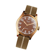 KUOE Old Smith 90-002 Bronze Case Automatic 38mm Watch with Brown Dial #OS90002BZ-ND-BR-KB-LARGE