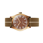 KUOE Old Smith 90-002 Bronze Case Automatic 38mm Watch with Brown Dial #OS90002BZ-ND-BR-KB-LARGE