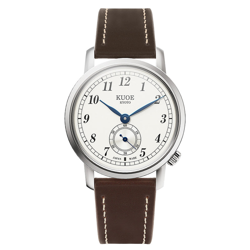 KUOE Old Smith 90-007 Automatic 35mm Watch with Blued Hands #OS90007-ABL-IT-DBR-SA