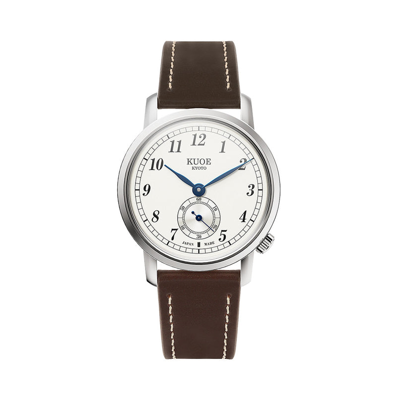 KUOE Old Smith 90-007 Automatic 35mm Watch with Blued Hands #OS90007-ABL-IT-DBR-SA
