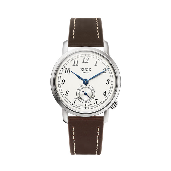 KUOE Old Smith 90-007 Automatic 35mm Watch with Blued Hands #OS90007-ABL-IT-DBR-SA