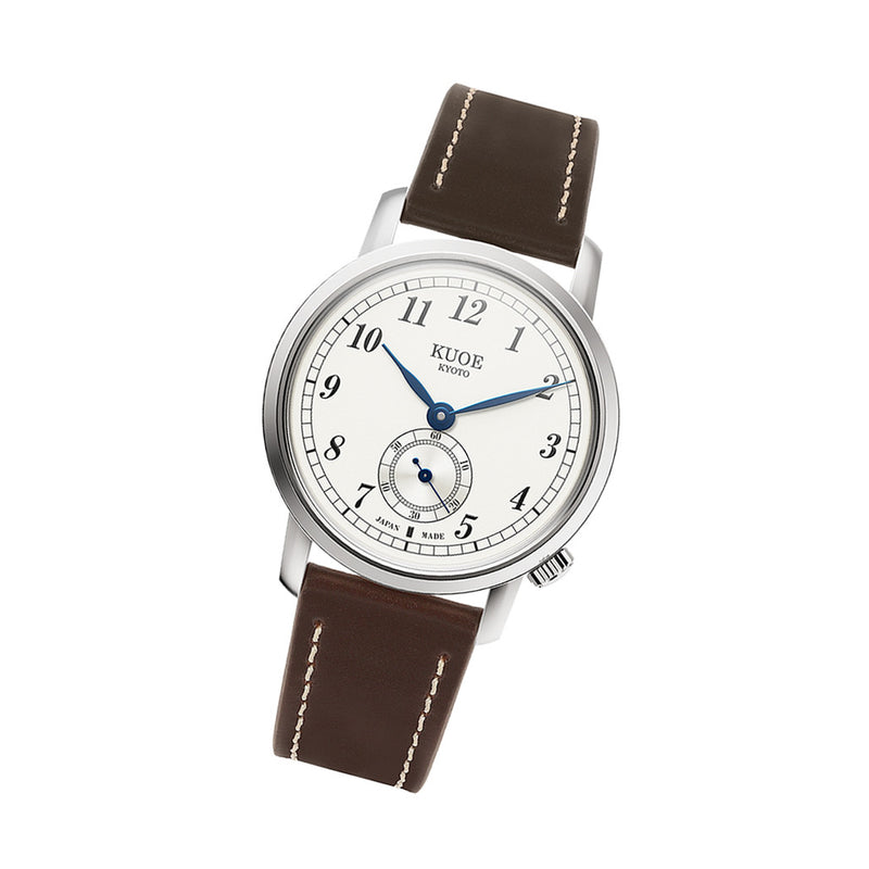 KUOE Old Smith 90-007 Automatic 35mm Watch with Blued Hands #OS90007-ABL-IT-DBR-SA
