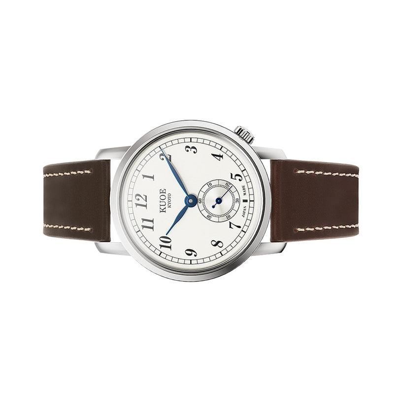 KUOE Old Smith 90-007 Automatic 35mm Watch with Blued Hands #OS90007-ABL-IT-DBR-SA
