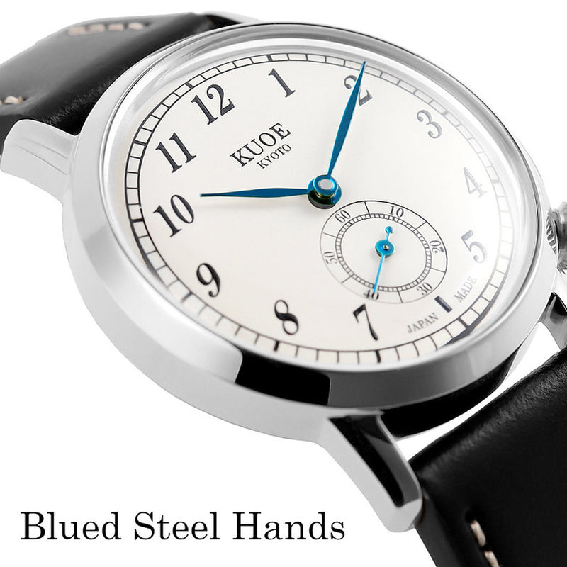 KUOE Old Smith 90-007 Automatic 35mm Watch with Blued Hands #OS90007-ABL-IT-DBR-SA