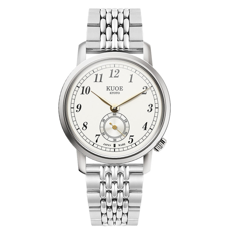 KUOE Old Smith 90-007 Automatic 35mm Watch with White Dial #OS90007-AGD-BS1-SA