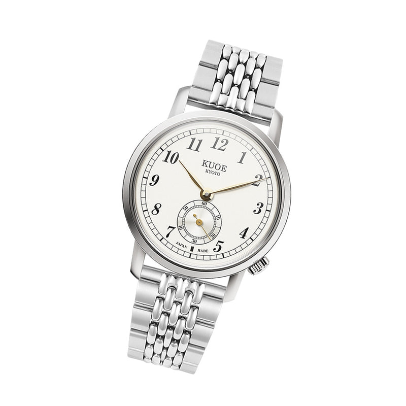 KUOE Old Smith 90-007 Automatic 35mm Watch with White Dial #OS90007-AGD-BS1-SA