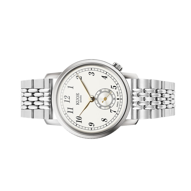 KUOE Old Smith 90-007 Automatic 35mm Watch with White Dial #OS90007-AGD-BS1-SA