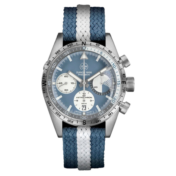 Ollech & Wajs Swiss Automatic Astronchron Exploration Watch with Compass Bezel #OW-Astrochron