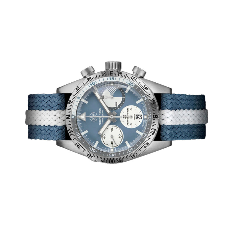 Ollech & Wajs Swiss Automatic Astronchron Exploration Watch with Compass Bezel #OW-Astrochron