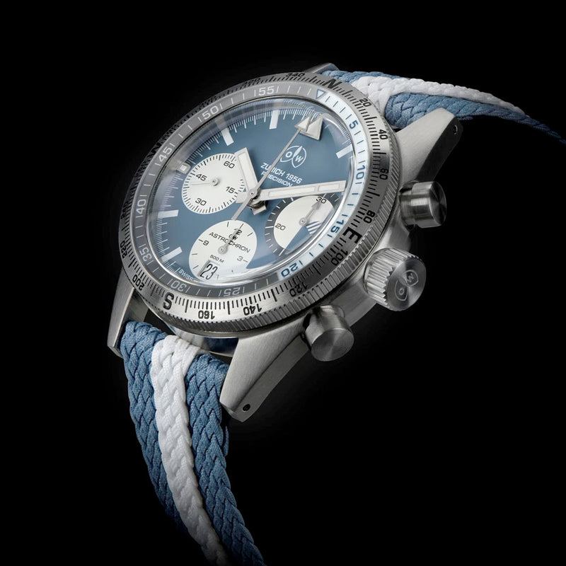 Ollech & Wajs Swiss Automatic Astronchron Exploration Watch with Compass Bezel #OW-Astrochron