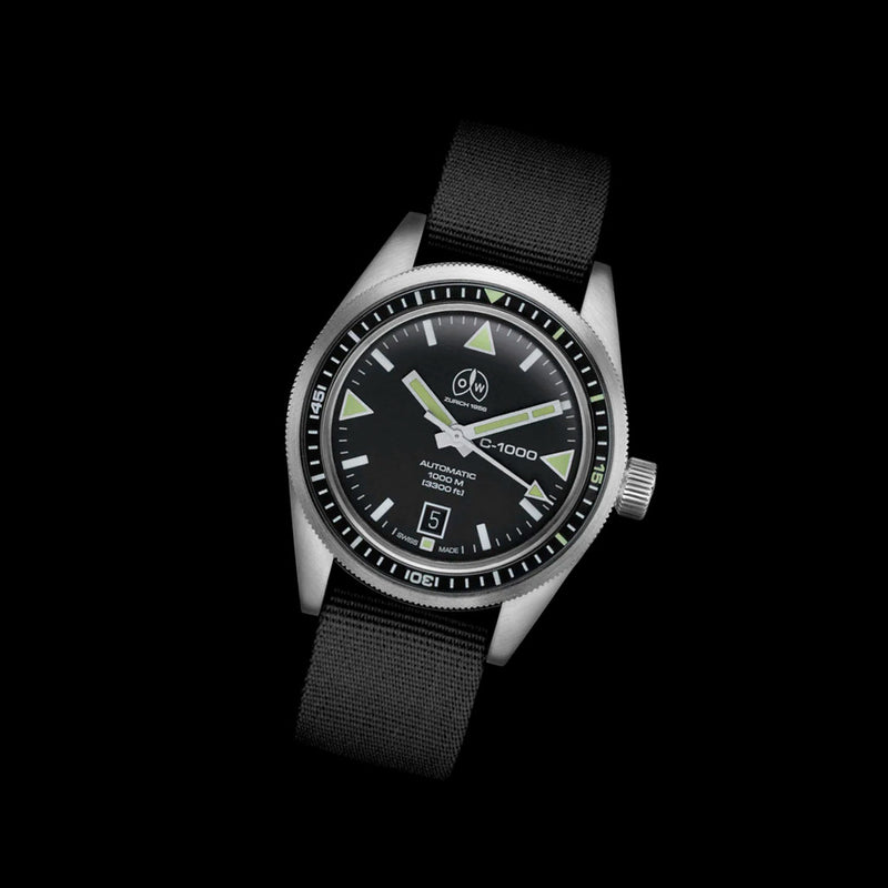 Ollech & Wajs Swiss Automatic C-1000 Dive Watch #OW-C-1000