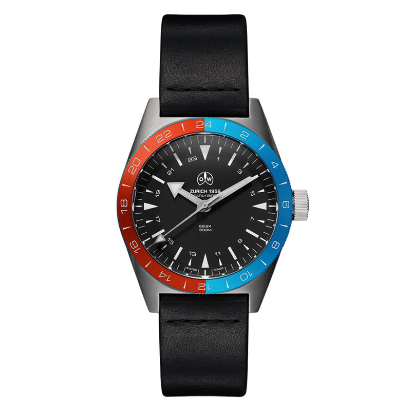 Ollech & Wajs Early Bird 24 Hour Dial Watch #OW-EARLY-BIRD
