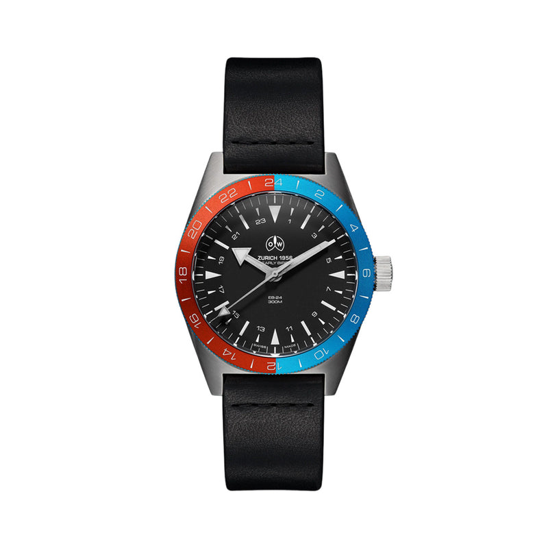 Ollech & Wajs Early Bird 24 Hour Dial Watch #OW-EARLY-BIRD
