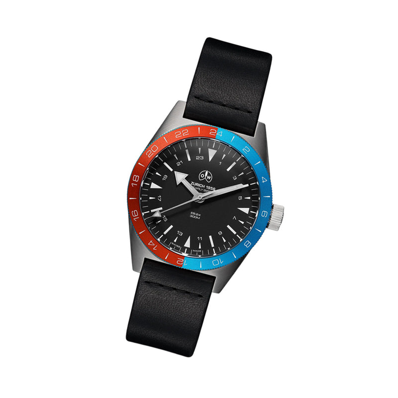 Ollech & Wajs Early Bird 24 Hour Dial Watch #OW-EARLY-BIRD