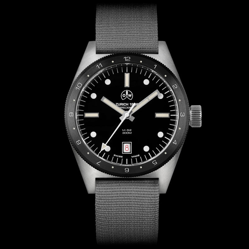 Ollech & Wajs Swiss Automatic M-52 All Units Military Field Watch #OW-M-52AU