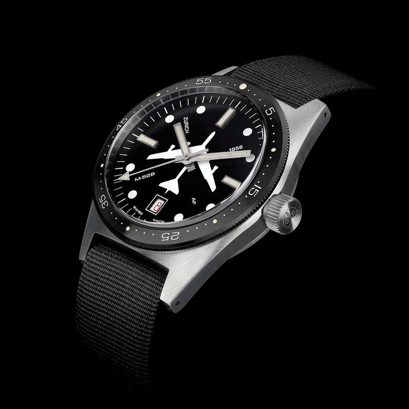Ollech & Wajs Swiss Automatic B52 Pilot Watch #OW-M52B-AF